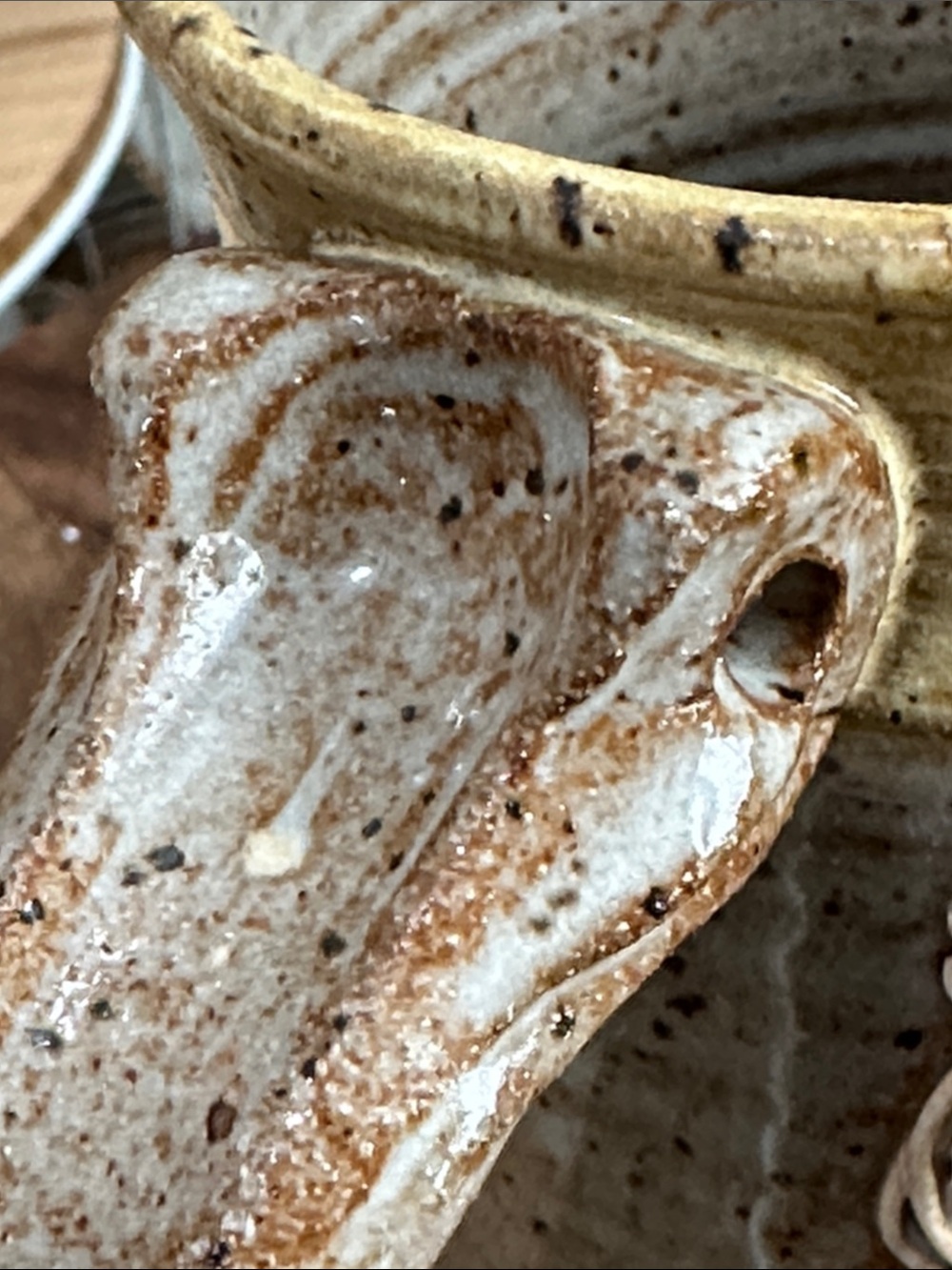 Vintage John Coiner Art Pottery Handmade Figural Unicorn Horse Mug Vessel - Picture 12 of 17